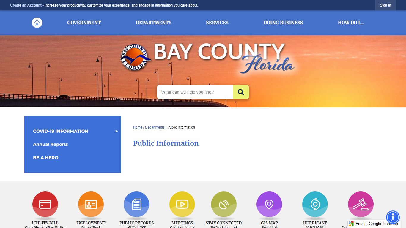 Public Information | Bay County, FL