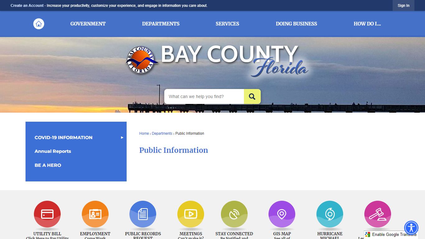 Public Information | Bay County, FL